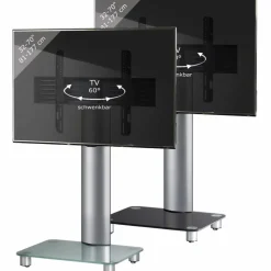 Standfuß »Tosal«, BxH: 60 x 100 cm, Aluminium/Einscheiben-Sicherheitsglas