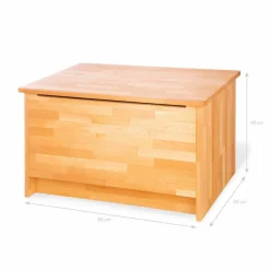 Stauraum-Truhe, BxHxL: 80 x 48 x 55 cm, buchenfarben