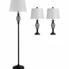 Stehlampen-Set, Höhe: 30 cm, Gestell aus Metall