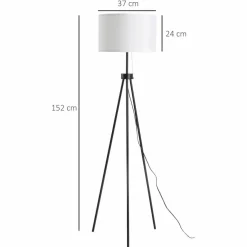 Stehleuchte, ⌀: 37 cm, Gestell aus Metall