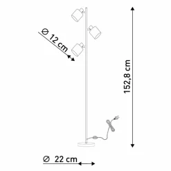 Stehleuchte »Maron«, BxL: 350 x 220 mm, ohne Leuchtmittel