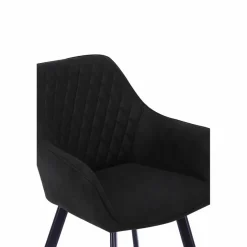 Stuhl, Höhe: 84 cm, anthrazit/schwarz, 2 stk