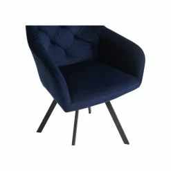 Stuhl, Höhe: 85 cm, blau/schwarz