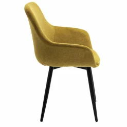 Stuhl, Höhe: 86 cm, gelb/schwarz, 2 stk