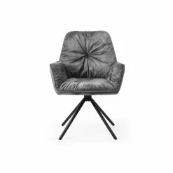Stuhl, Höhe: 90 cm, grau/schwarz
