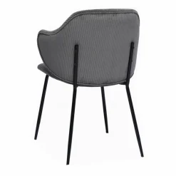 Stuhl, Höhe: 83 cm, grau/schwarz, 2 stk