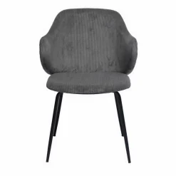 Stuhl, Höhe: 83 cm, grau/schwarz, 2 stk