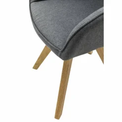 Stuhl, Höhe: 88 cm, grau, 2 stk