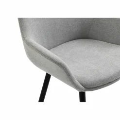 Stuhl, Höhe: 86 cm, hellgrau/schwarz, 2 stk