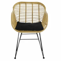 Stuhl, Höhe: 80 cm, natur/schwarz, 2 stk