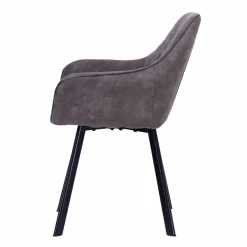Stuhl, Höhe: 84 cm, taupe/schwarz, 2 stk