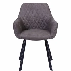 Stuhl, Höhe: 84 cm, taupe/schwarz, 2 stk