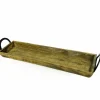 Tablett, BxHxL: 16,5 x 10 x 54 cm, natur/hellbraun
