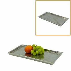 Tablett, silberfarben