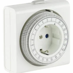 Tageszeitschaltuhr, mechanisch, Weiß
