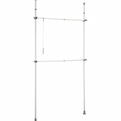 Teleskopregal »Herkules«, Stahl, weiß