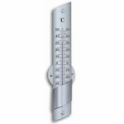 Thermometer, Breite: 5,6 cm, Aluminium