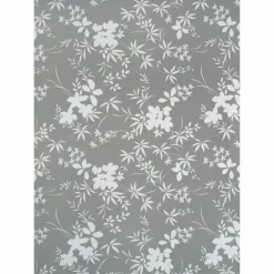 Tischdecke, BxL: 130 x 160 cm, Floral, grau