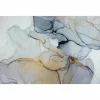 Tischset »Jola«, rechteckig, Kunstleder, grau/blau