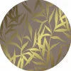 Tischset »Kya«, rund, Kunstleder, beige/goldfarben