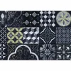 Tischset »Piastella«, rechteckig, Kunstleder, grau/schwarz/goldfarben