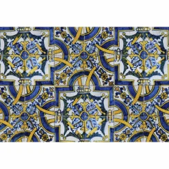 Tischset »Sicilia«, rechteckig, Kunstleder, blau/weiß/gelb