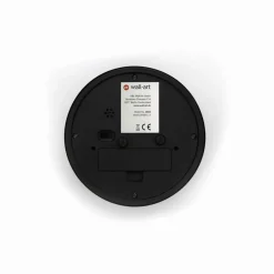 Tischuhr-Wecker, HxT: 11 x 4 cm, schwarz, ohne ink. Batterie
