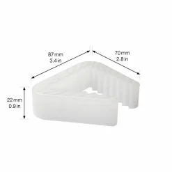 Tür- /Fensterklemme, Kunststoff, BxH: 25 x 25 mm, zum Klemmen