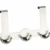 Türgarderobe, Rondo, Silber, 3 Haken, Silber, Edelstahl, Edelstahl, 140 x 225 x 45 mm