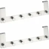Türgarderobe, rostfreier Edelstahl, silberfarben matt