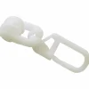 T-Rollring, weiß, 20 T-Rollringe mit Faltenlegehaken