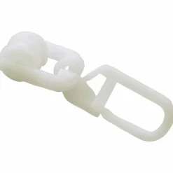 T-Rollring, weiß, 20 T-Rollringe mit Faltenlegehaken