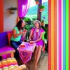 Türvorhang, bunt, Polyethylen (PE)