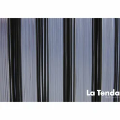 Türvorhang, BxH: 90 cm x 210 cm, grau, Polyvinylchlorid/Aluminium