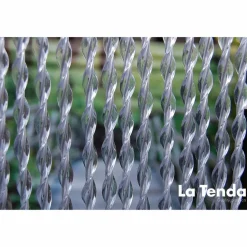 Türvorhang, BxH: 90 cm x 210 cm, grau, Polyvinylchlorid/Aluminium