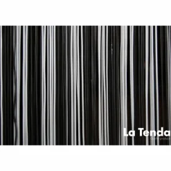 Türvorhang, BxH: 100 cm x 230 cm, schwarz-grau, Polyvinylchlorid/Aluminium