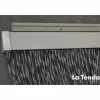 Türvorhang, BxH: 100 cm x 230 cm, schwarz, Polyvinylchlorid/Aluminium