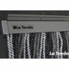 Türvorhang, BxH: 100 cm x 230 cm, schwarz/weiß/grau, Polyvinylchlorid/Aluminium