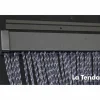 Türvorhang, BxH: 100 cm x 230 cm, transparent, Polyvinylchlorid/Aluminium