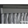Türvorhang, BxH: 100 cm x 230 cm, transparent-weiß, Polyvinylchlorid/Aluminium
