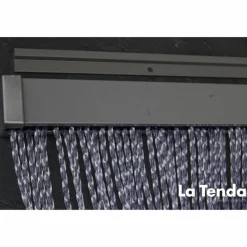 Türvorhang, BxH: 90 cm x 210 cm, transparent, Polyvinylchlorid/Aluminium
