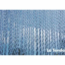 Türvorhang, BxH: 90 cm x 210 cm, transparent, Polyvinylchlorid/Aluminium