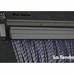 Türvorhang, BxH: 90 cm x 210 cm, transparent, Polyvinylchlorid/Aluminium