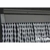 Türvorhang, BxH: 90 cm x 210 cm, weiß/grau, Polyvinylchlorid/Aluminium