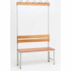 Umkleidebank, BxHxT: 30 x 170 x 100 cm, Stahl/Holz