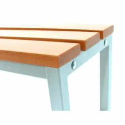 Umkleidebank, BxHxT: 30 x 170 x 200 cm, Stahl/Holz
