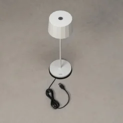 USB-Tischleuchte »Positano«, weiß, Höhe: 35 cm, dimmbar, inkl. Batterie