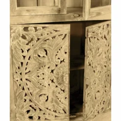 Vitrine »LAKADEE«, Mangoholz, 4-türig