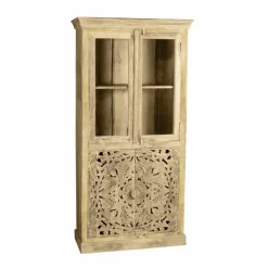 Vitrine »LAKADEE«, Mangoholz, 4-türig