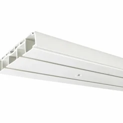 Vorhangschiene, Länge: 1200 mm, 2-läufig, Kunststoff